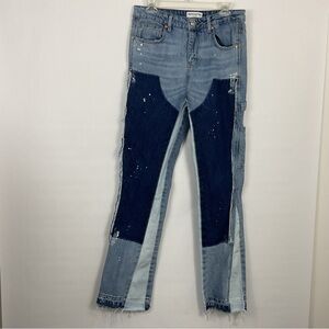 Reputation Studios Distressed Flare Denim Jeans Men's Size Small